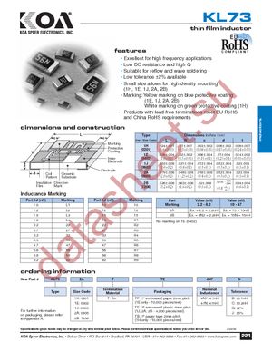 KL731ELTPN82B datasheet  